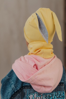 Комплект детский "Зайка": шапка и снуд